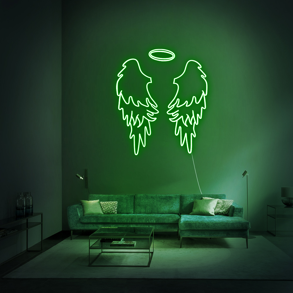 Néon LED “Angel Wings” – Ailes d’Ange Murales 