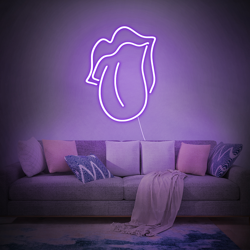 Néon LED “Bouche Sauvage” 