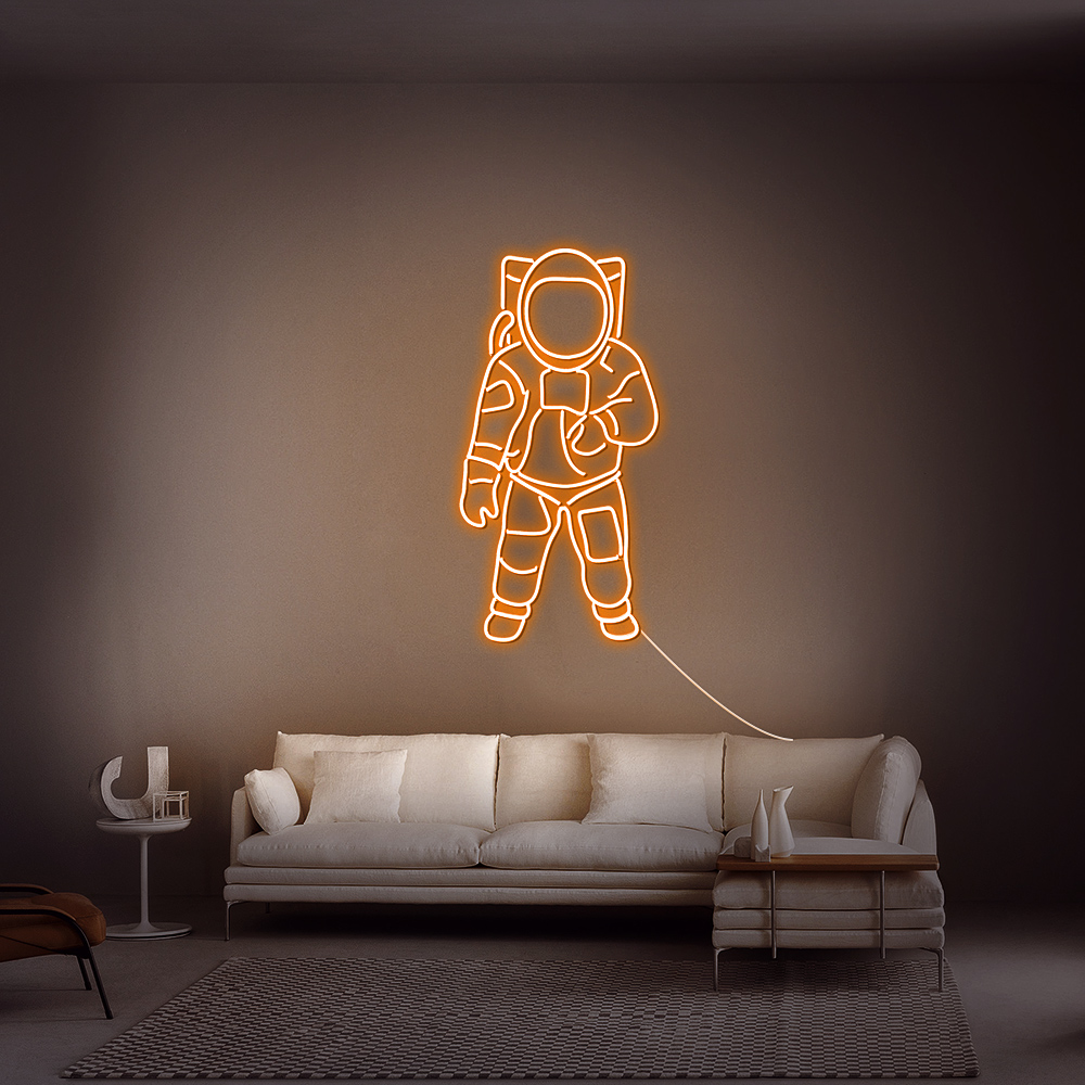 Néon LED “Astronaute” – Déco Murale Spatiale