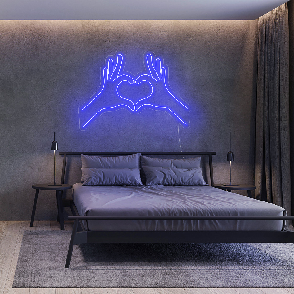 Néon LED “Mains en Cœur” 