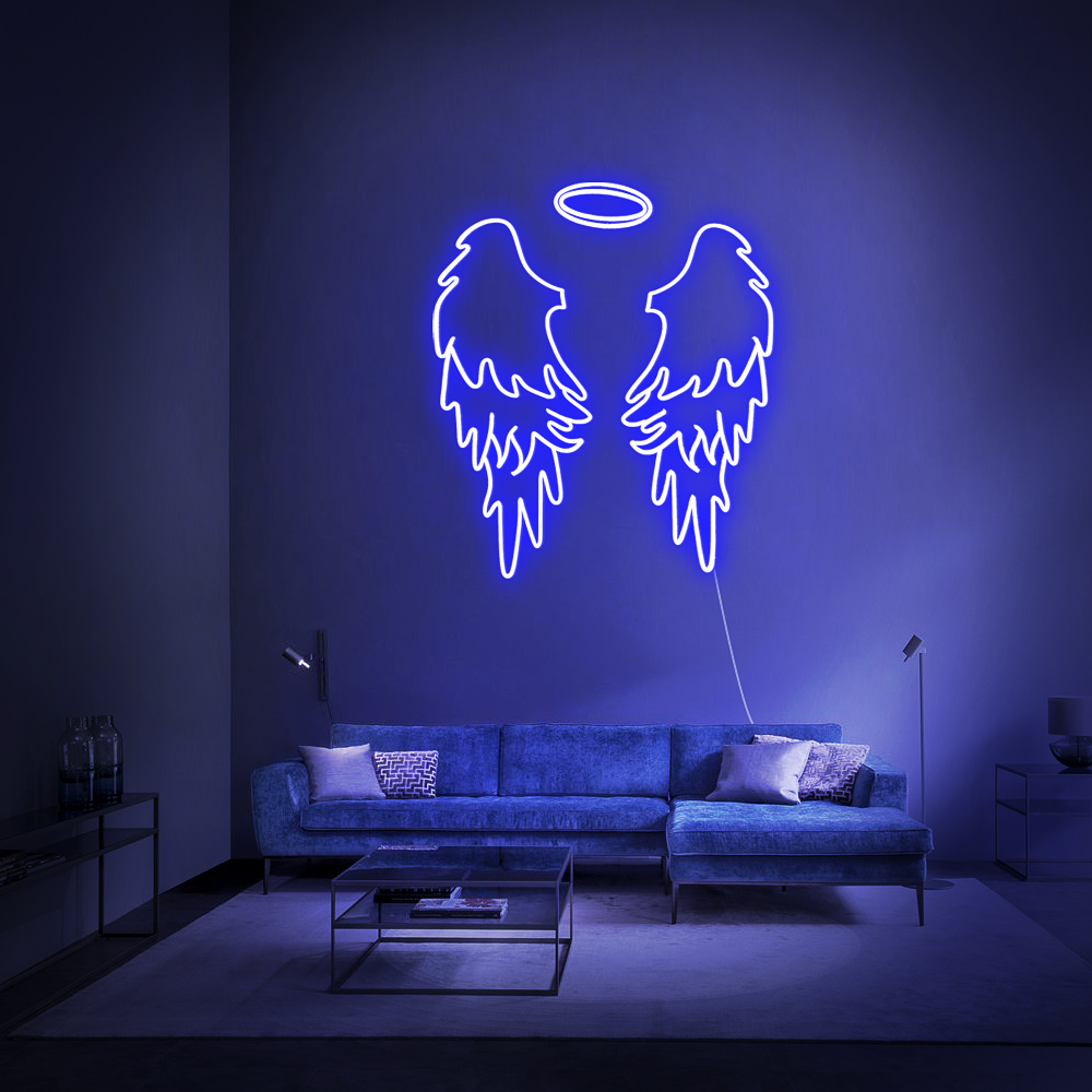 Néon LED “Angel Wings” – Ailes d’Ange Murales 