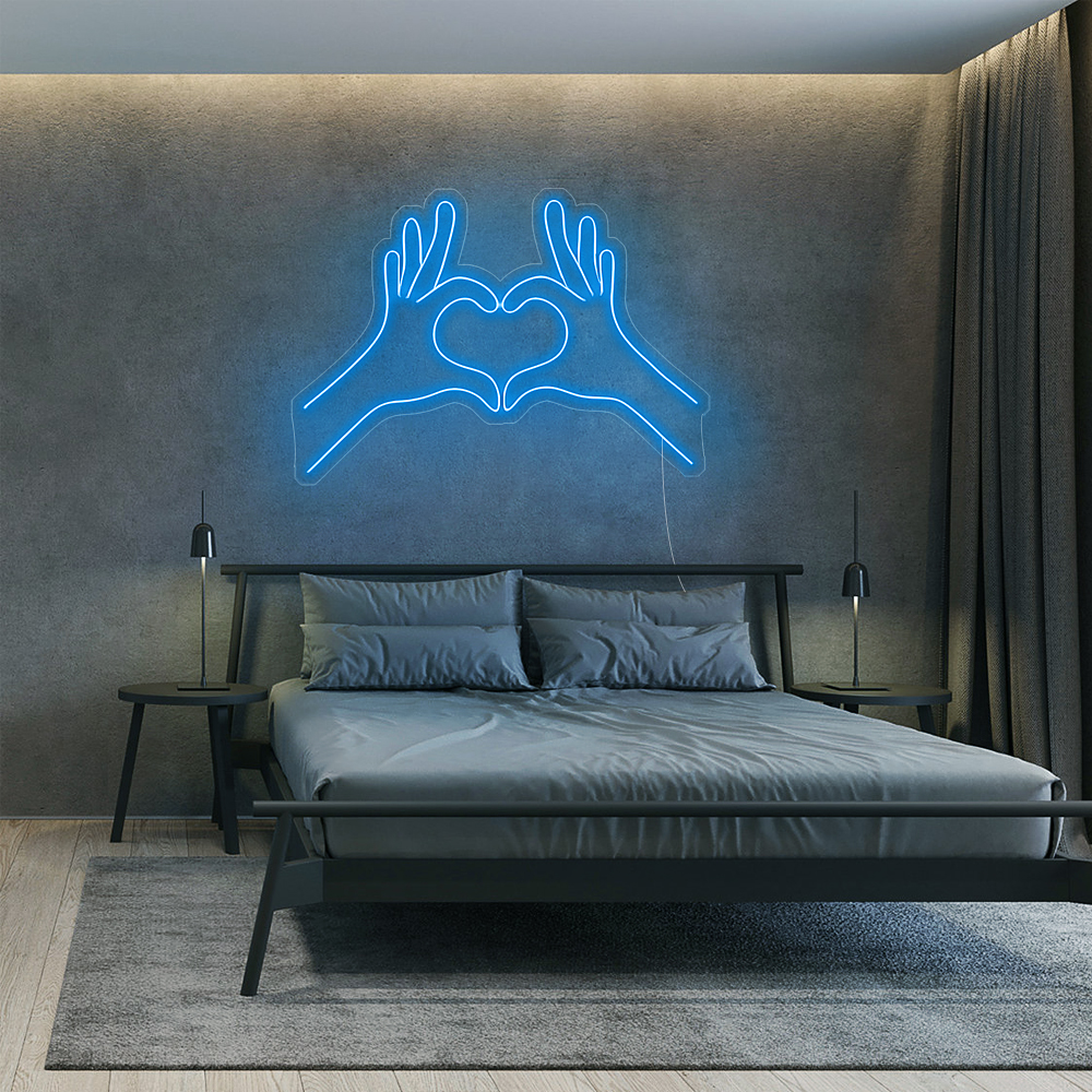 Néon LED “Mains en Cœur” 