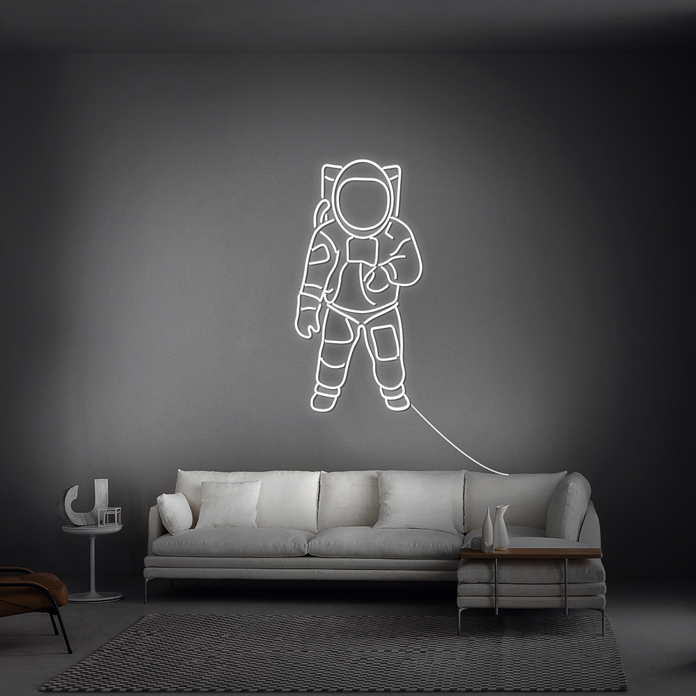 Néon LED “Astronaute” – Déco Murale Spatiale