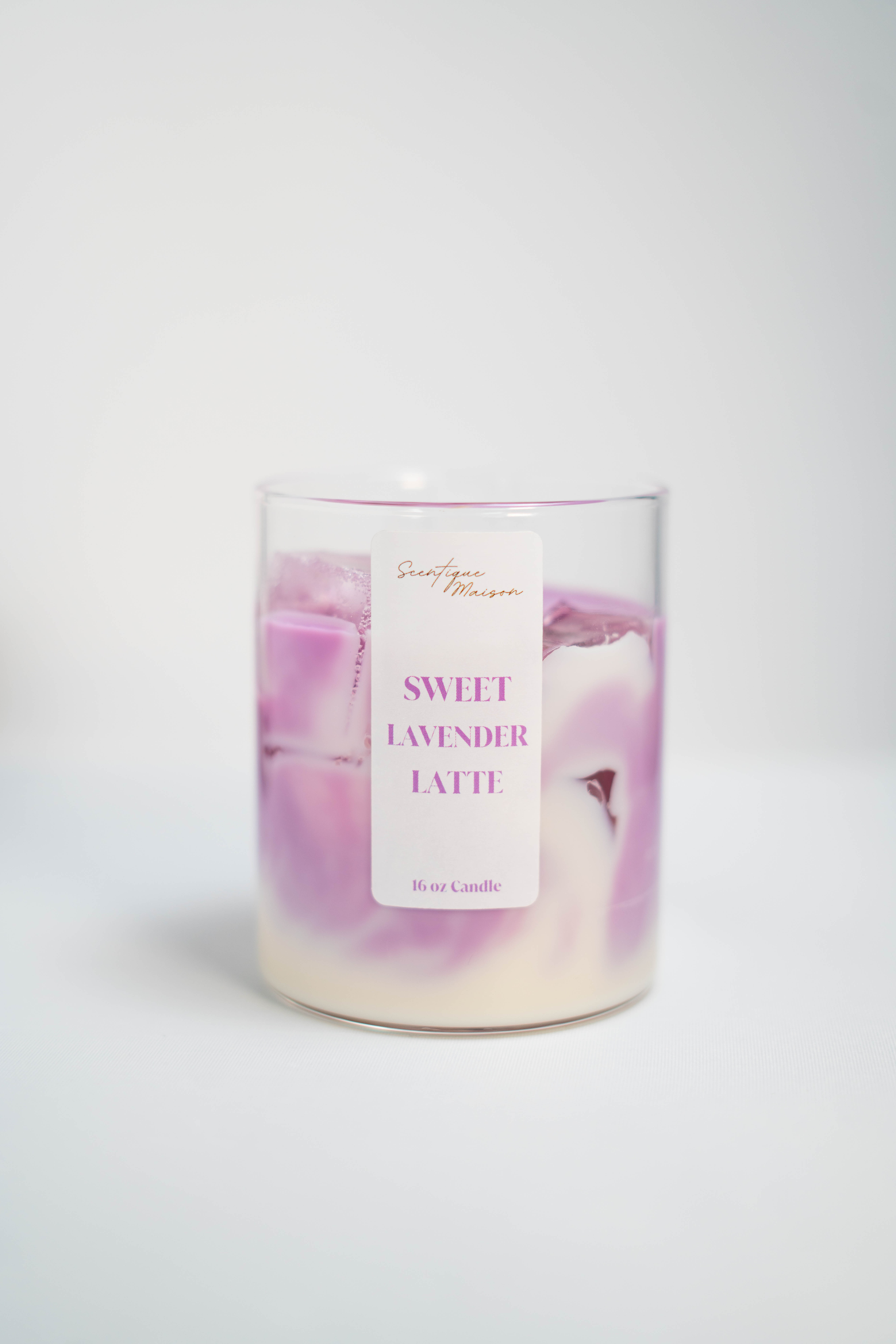 Sweet Lavender Latte Scented Soy Candle