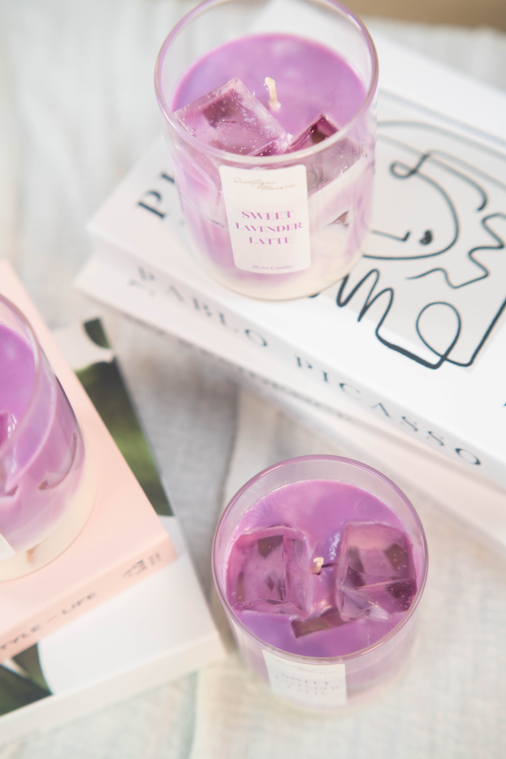 Sweet Lavender Latte Scented Soy Candle