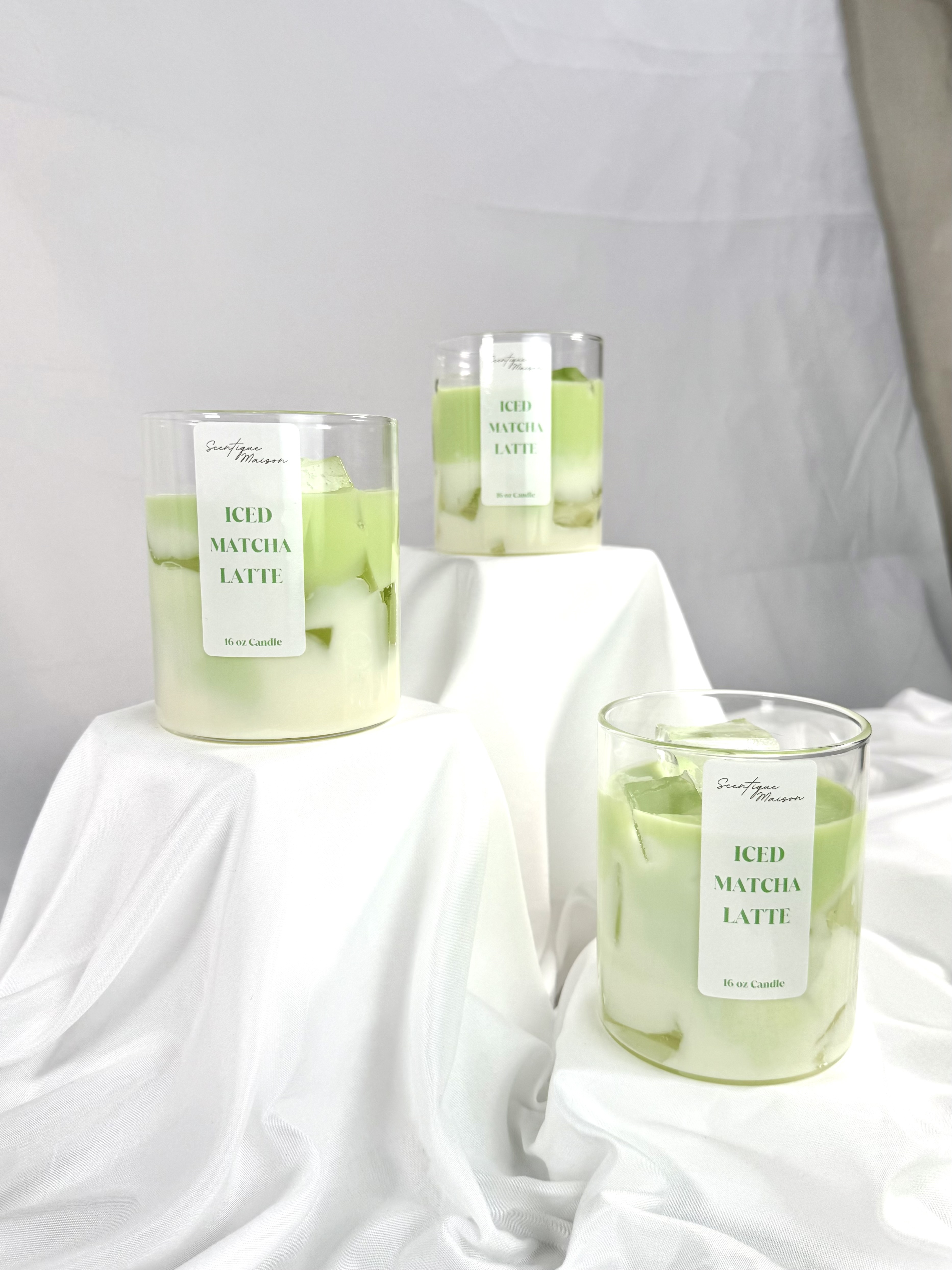 Iced Matcha Latte Scented Soy Candle 