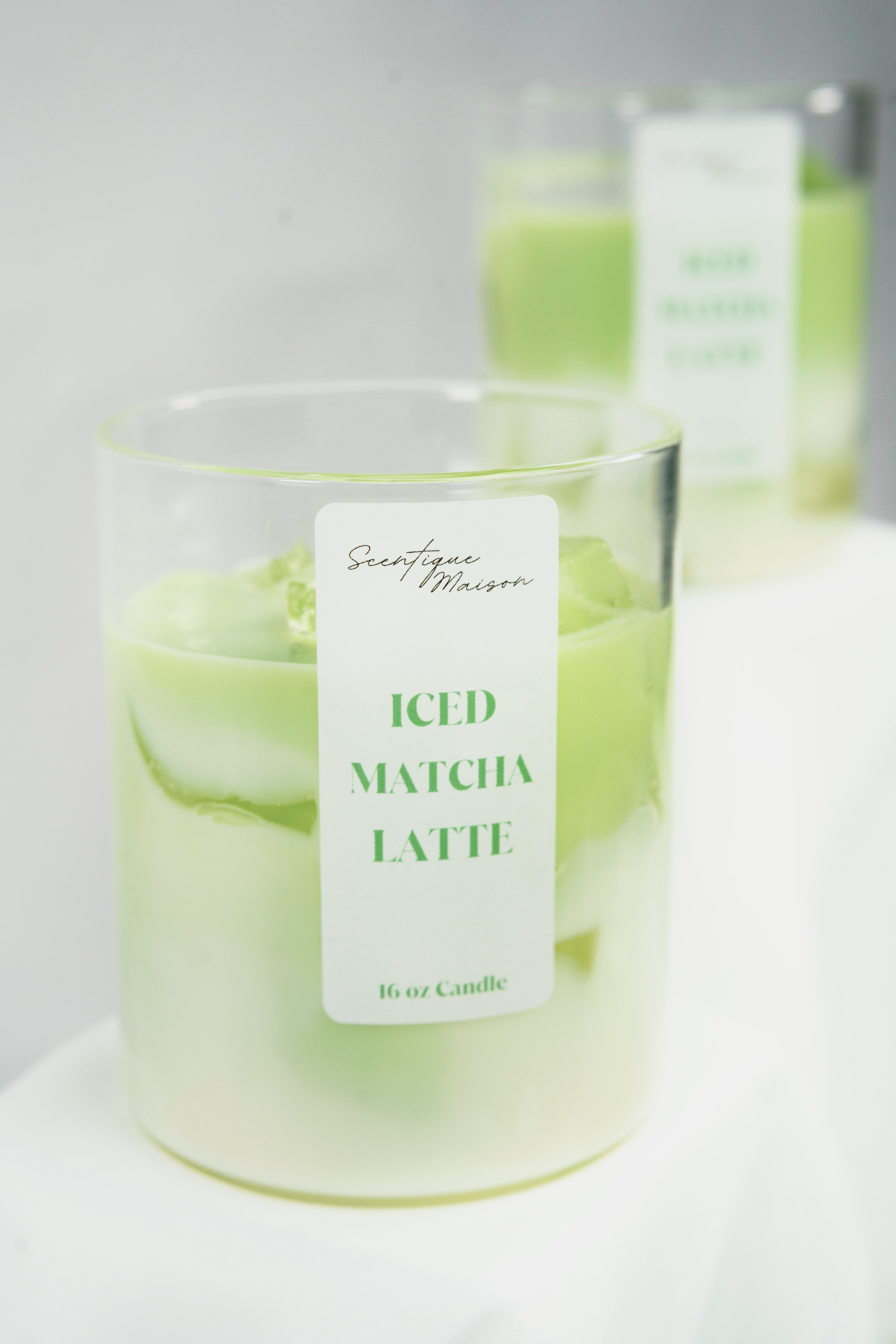 Iced Matcha Latte Scented Soy Candle 