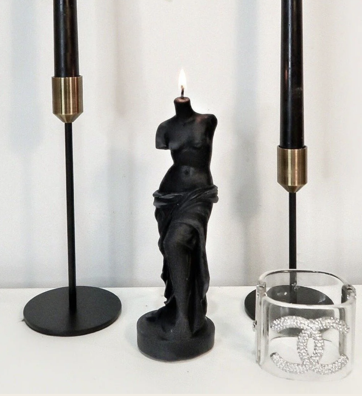 La Belle Silhouette Black Candle