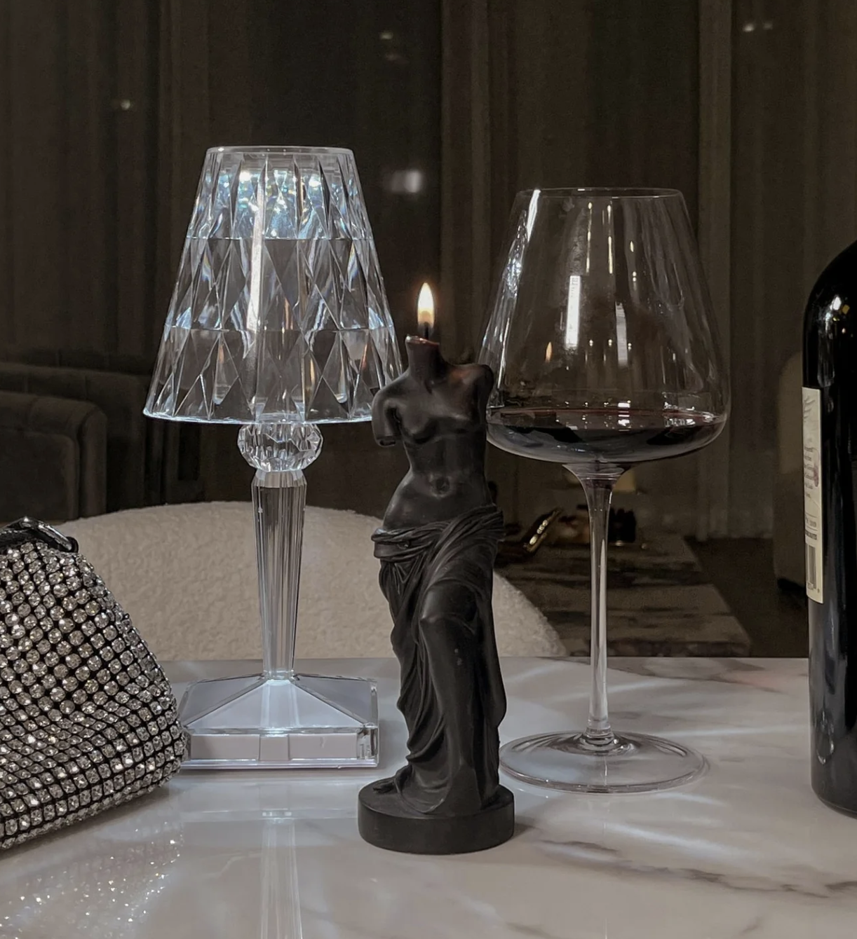 La Belle Silhouette Black Candle