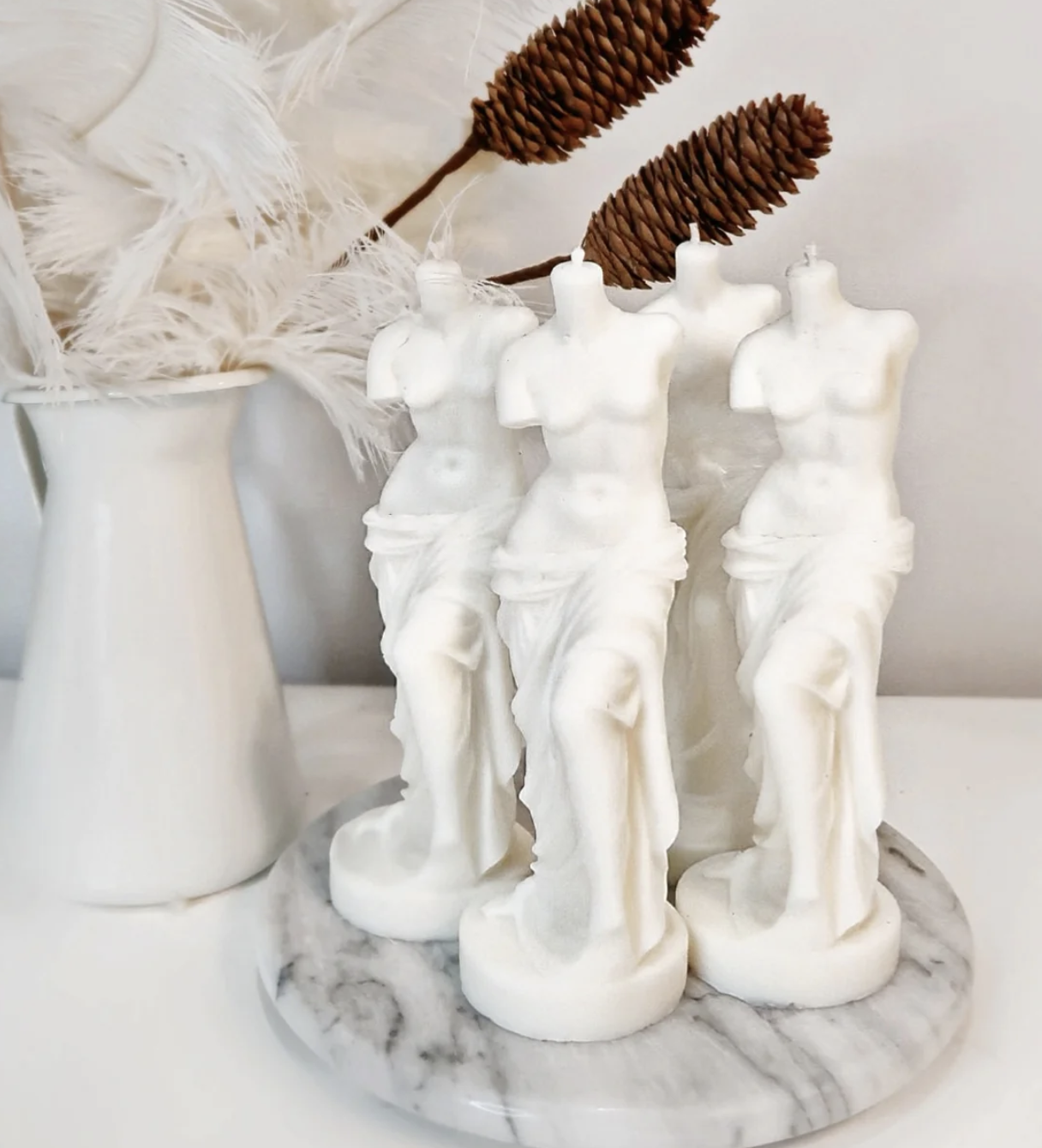 La Bella Silhouette White Candle