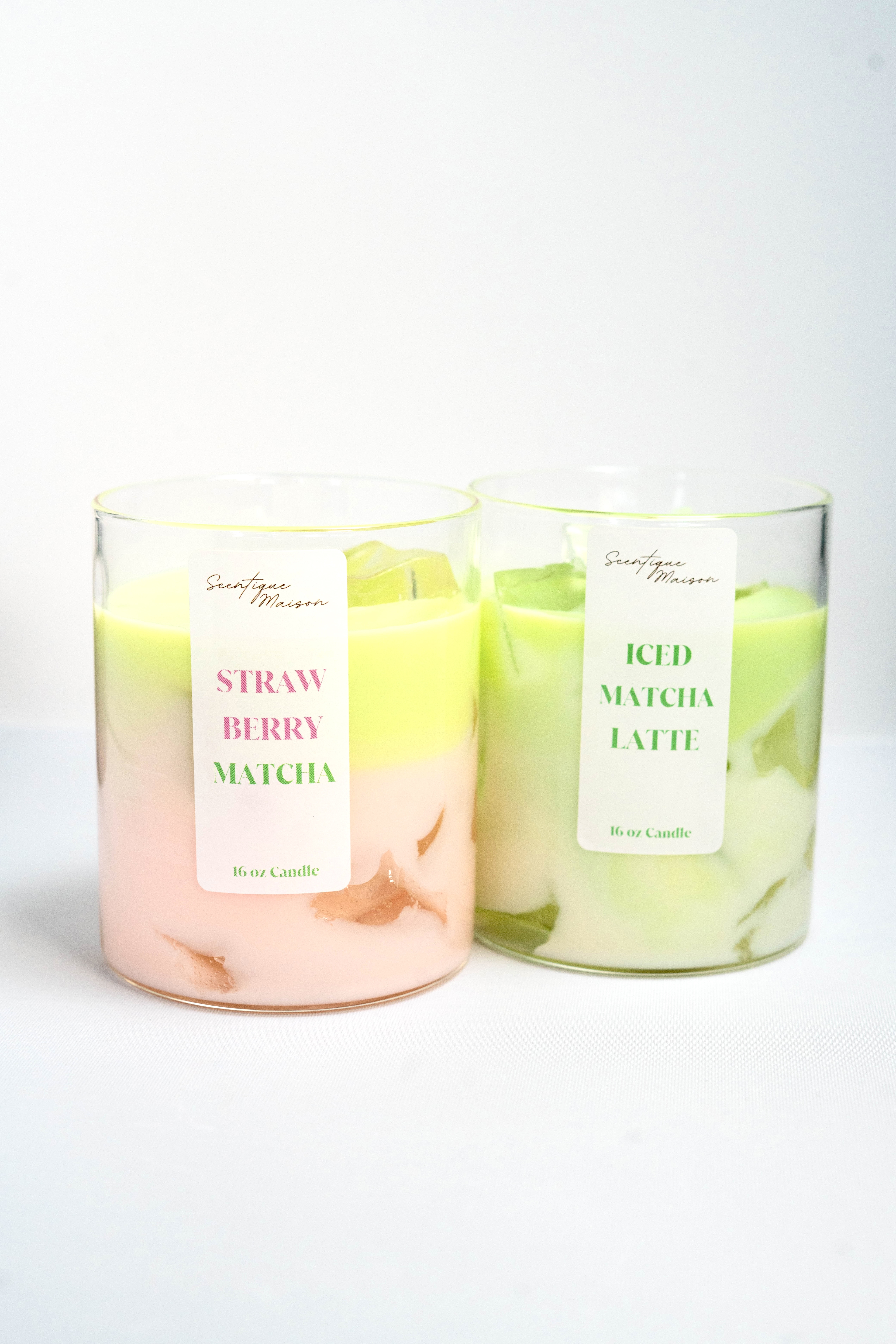 Double Matcha Latte Candle Set