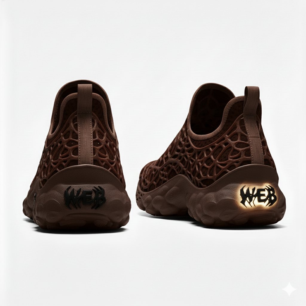 Brown Slip-On Mesh Sneakers