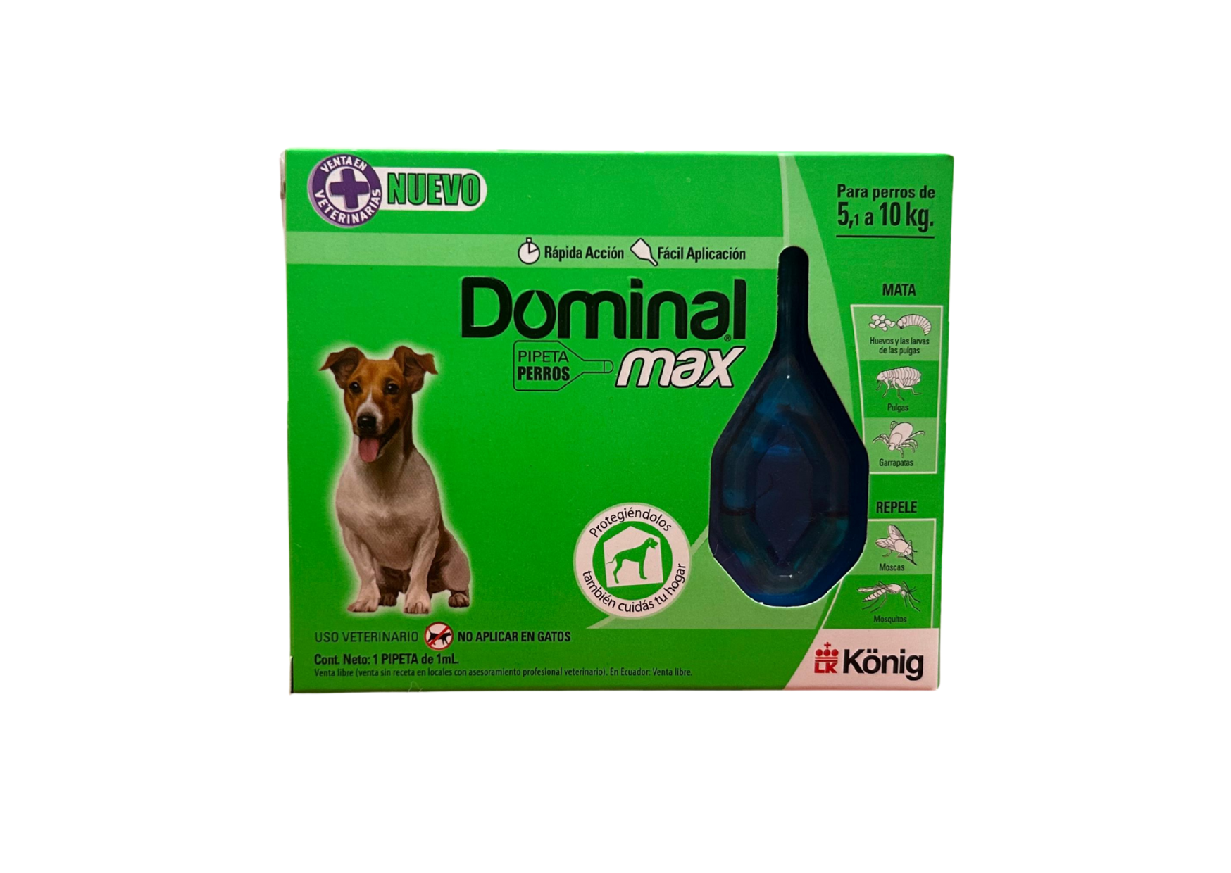 Pipeta Dominal Max perros de 5 a 10kg