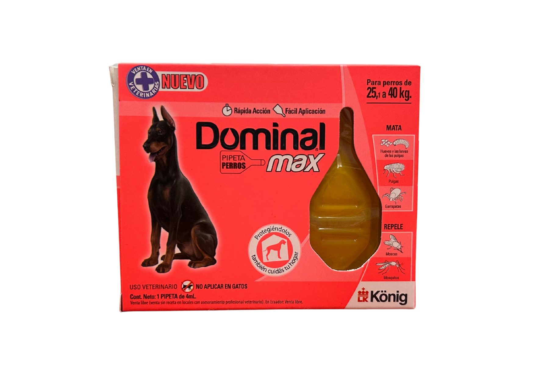 Pipeta Dominal Max perros de 25 a 40kg