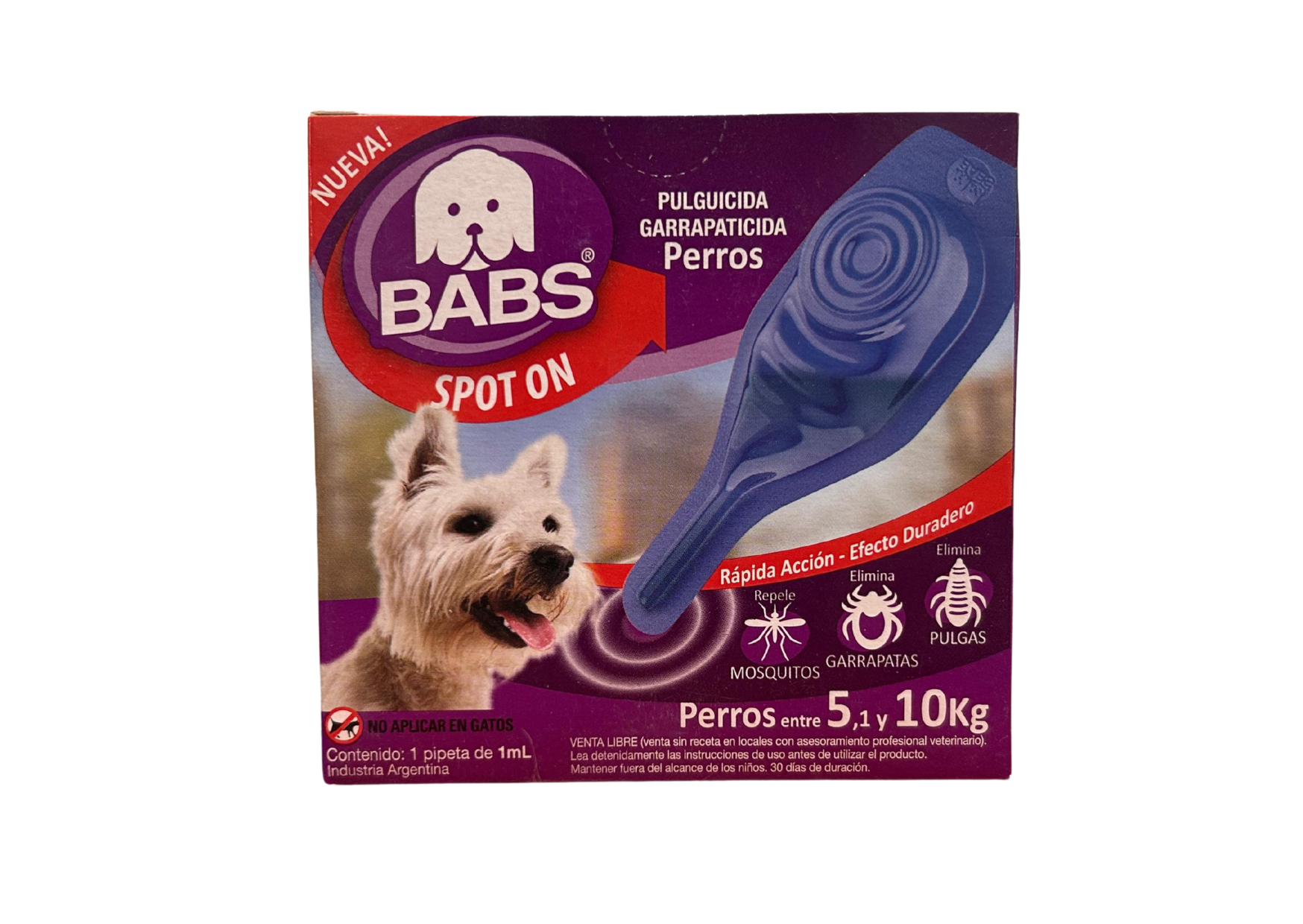 Pipeta BABS perros de 5 a 10kg