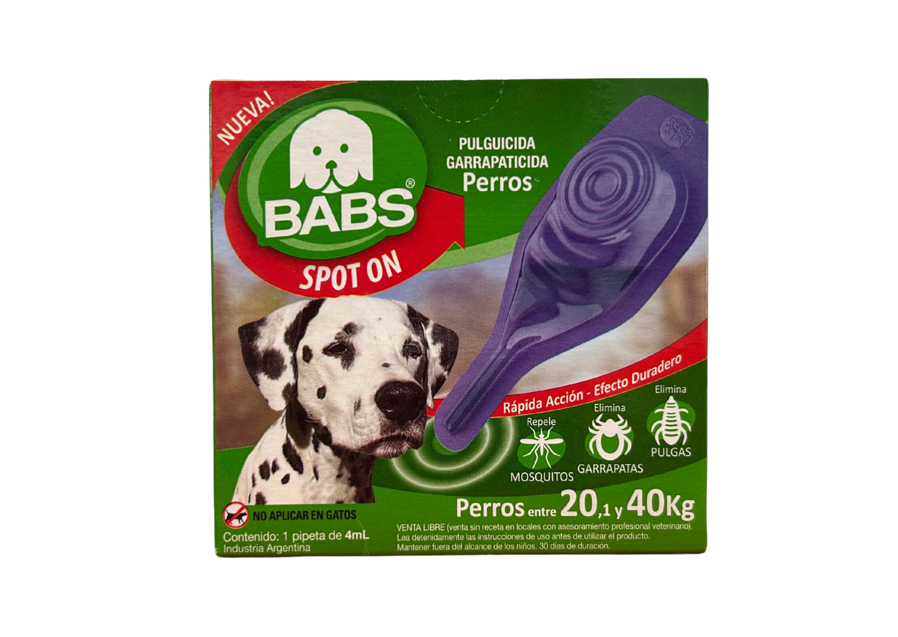 Pipeta BABS perros de 20 a 40kg