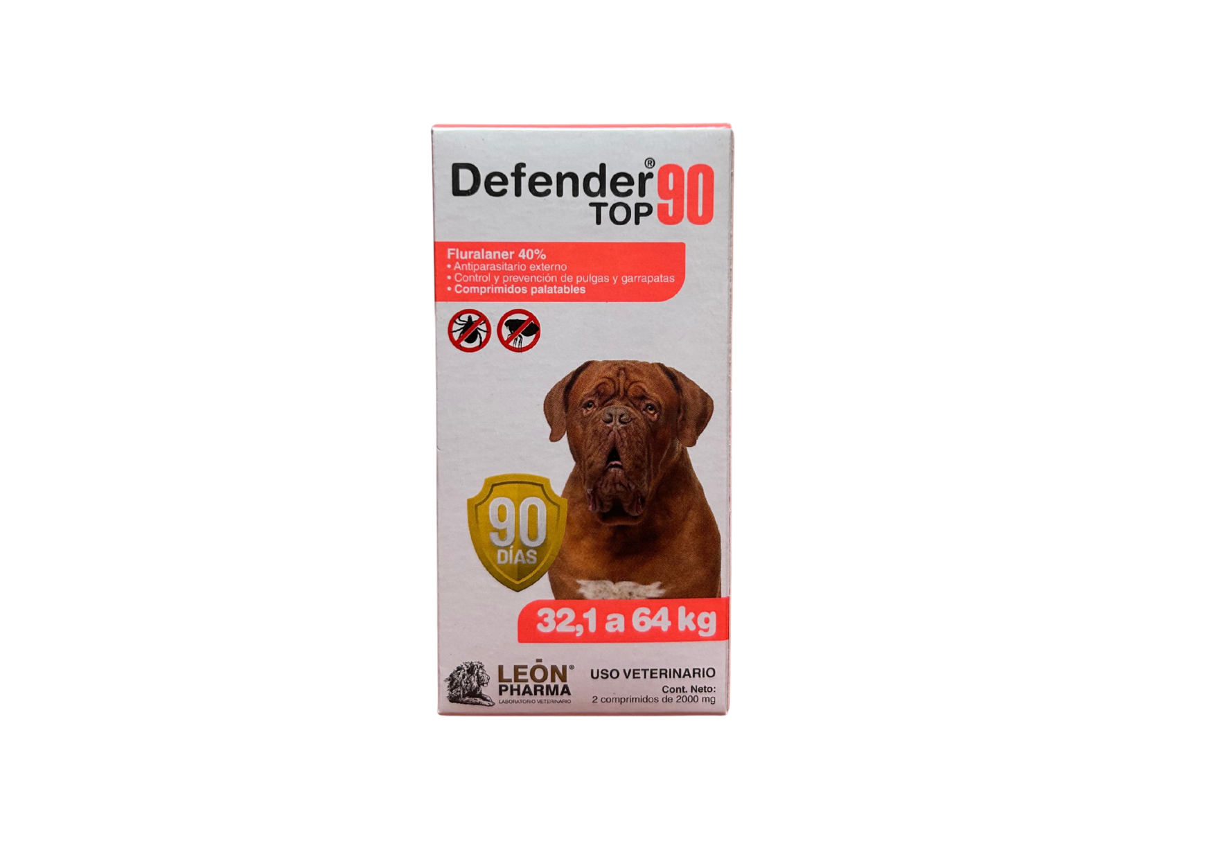 Antiparasitario Externo Defender Top 90 32-64kg