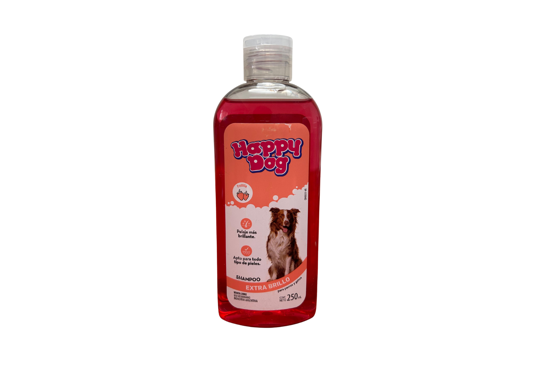 Shampoo Happy Dog (Frutilla,Manzana y Aloe Vera)