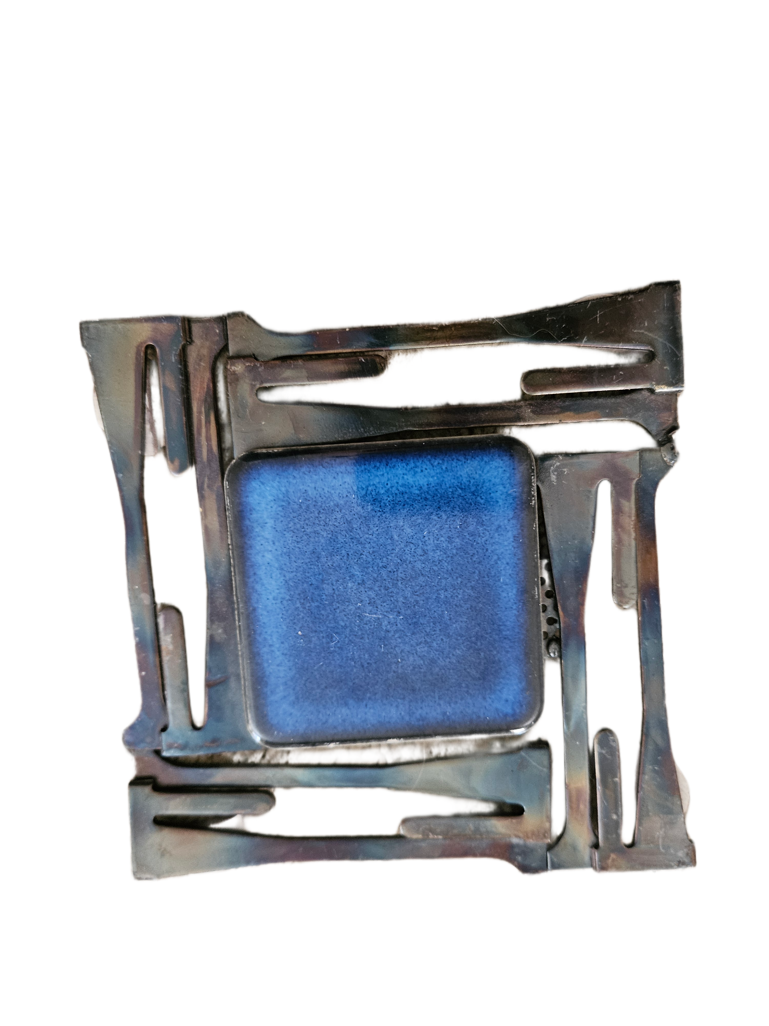 Recyceld tile and Divot tool Wall art 