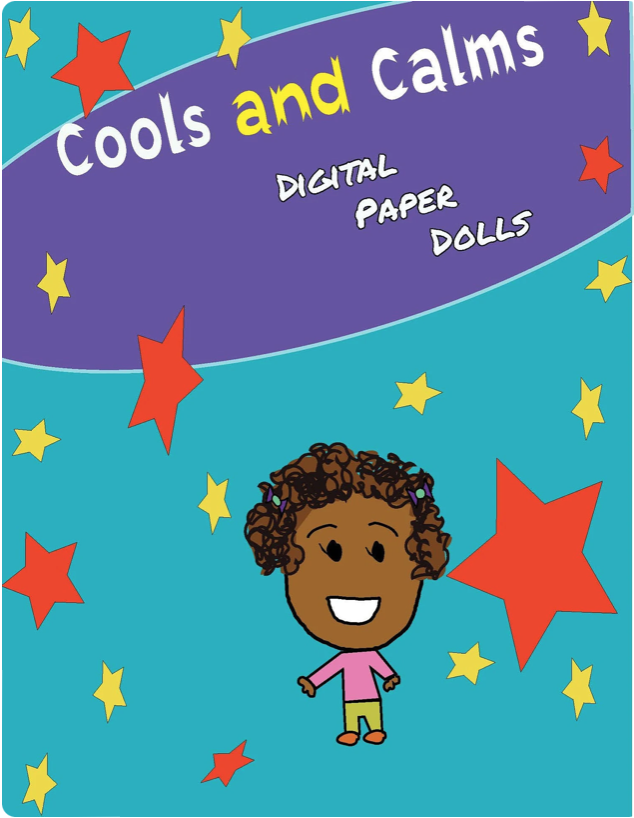 Emotions Journal E-Workbook for Kids AND Digital Paper Dolls Bundle INSTANT DOWNLOAD
