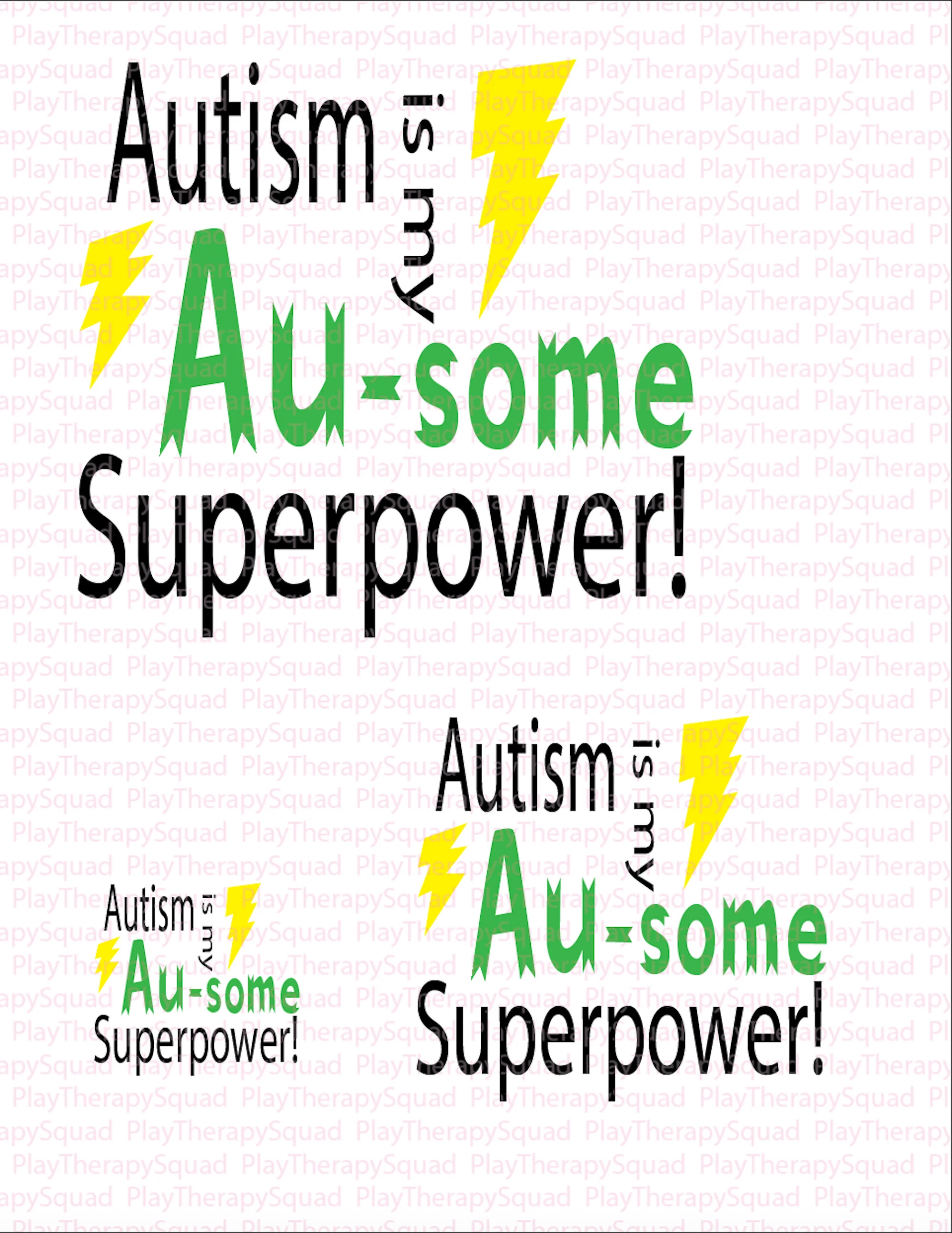 20+ Color VariationDIGITAL Download Iron On Design: Autism Awareness Design INSTANT DOWNLOAD 3 different size images for each color!
