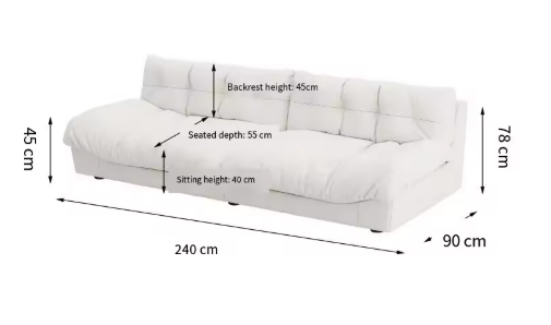 Modern White Sofa