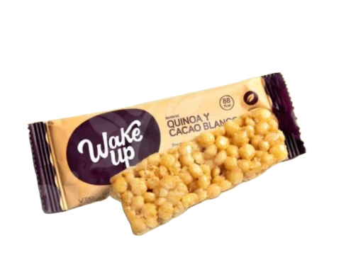 barritas cereal "WAKE UP" QUINOA Y CHOCOLATE BLANCO 20gr