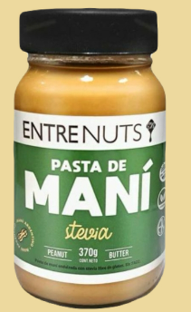 PASTA DE MANI STEVIA "entrenuts" 370gr