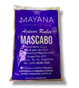 AZÚCAR RUBIA MASCABO SIN TACC 500gr