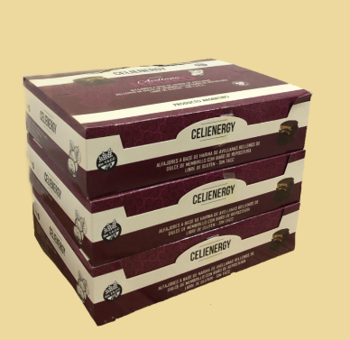 ALFAJOR CELIENERGY AVELLANA NEGRO (caja x12)