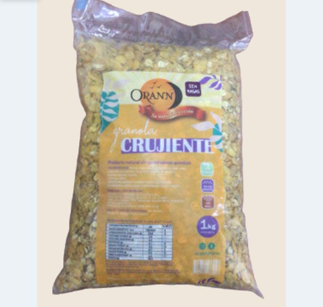 GRANOLA "ORANN" CRUJIENTE SIN PASAS