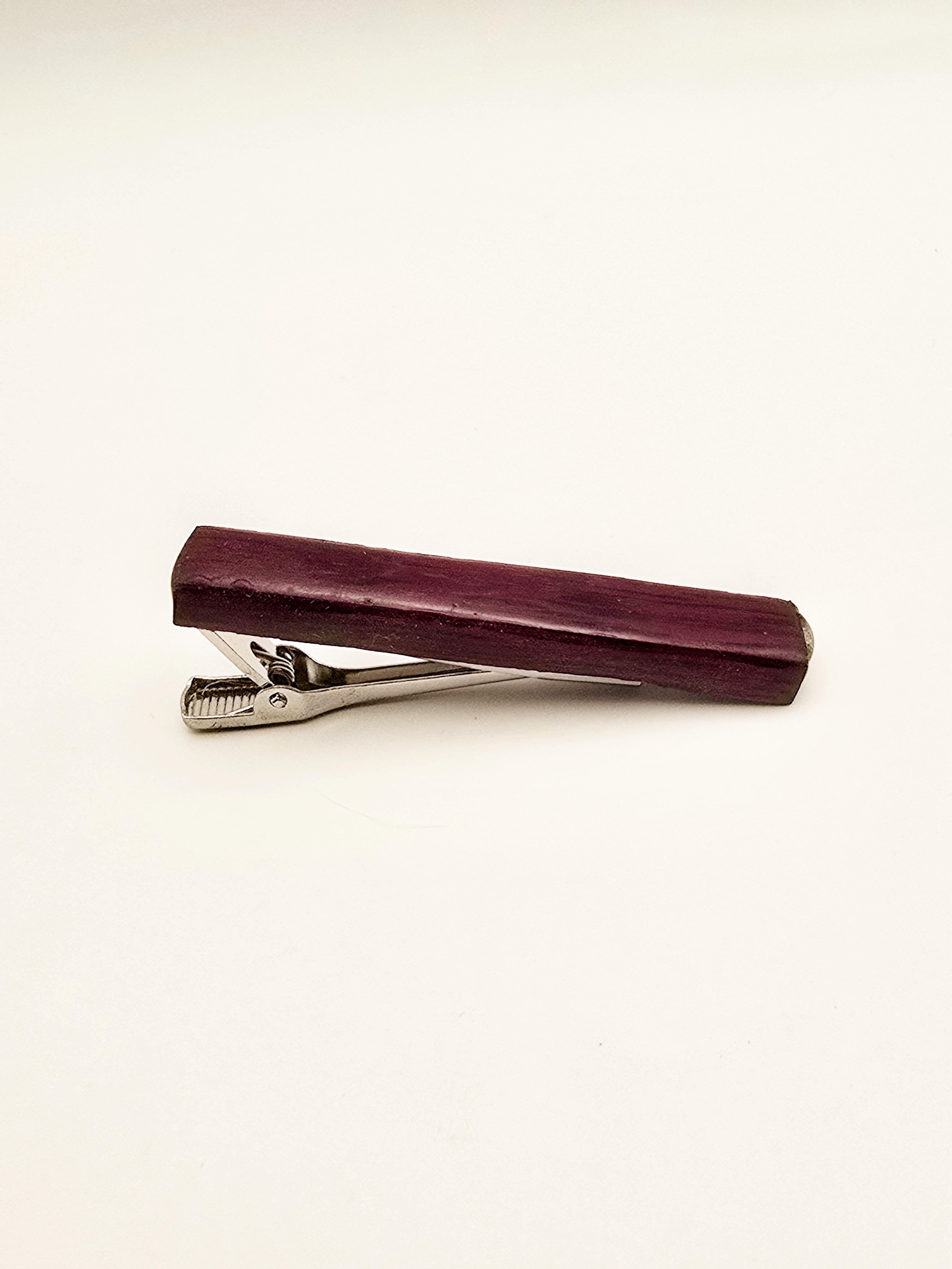 Large Handcrafted Purple Heart Tiepin 