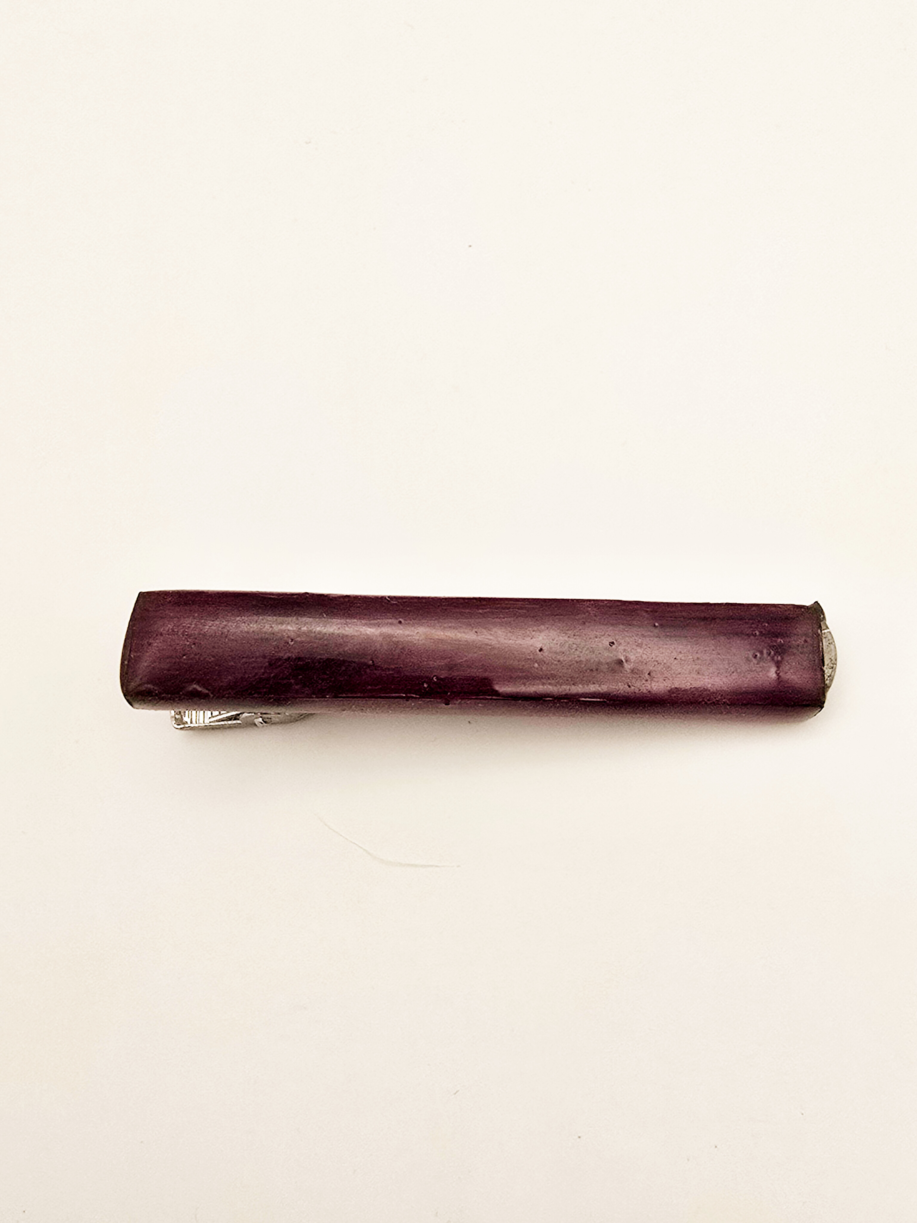 Large Handcrafted Purple Heart Tiepin 