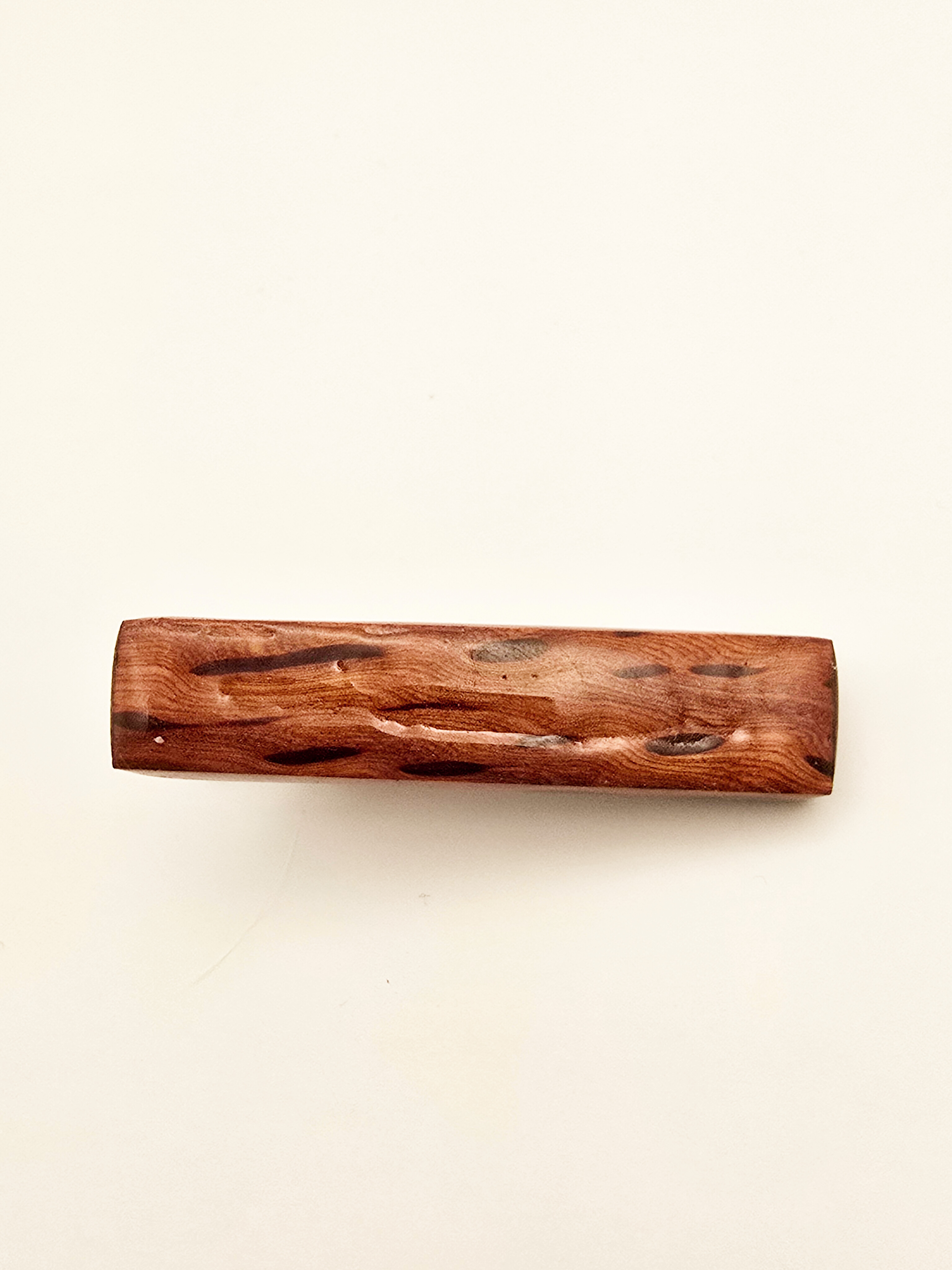 Small Handcrafted Bull Oak Tiepin 