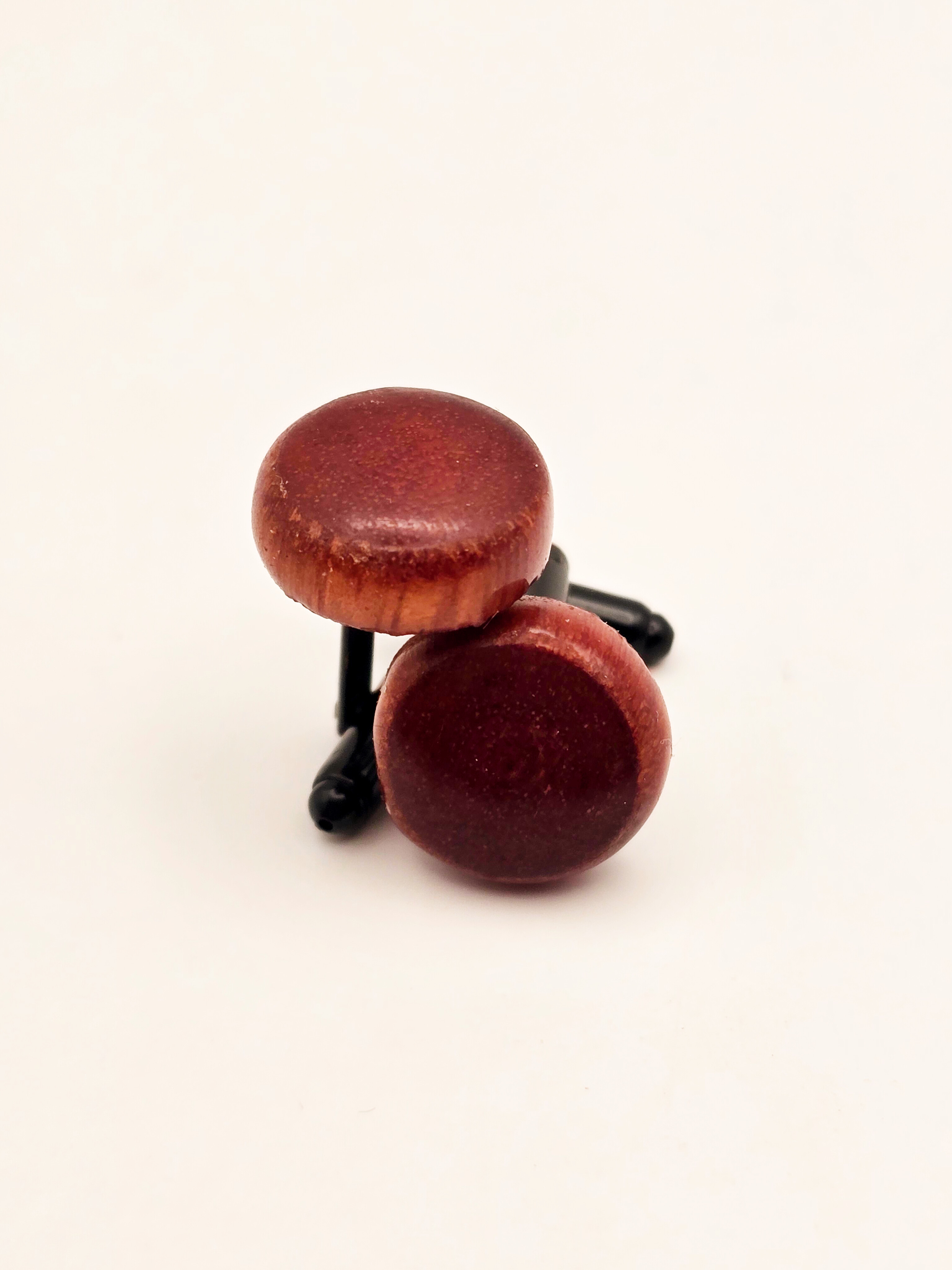 Handcrafted Redgum Cufflinks