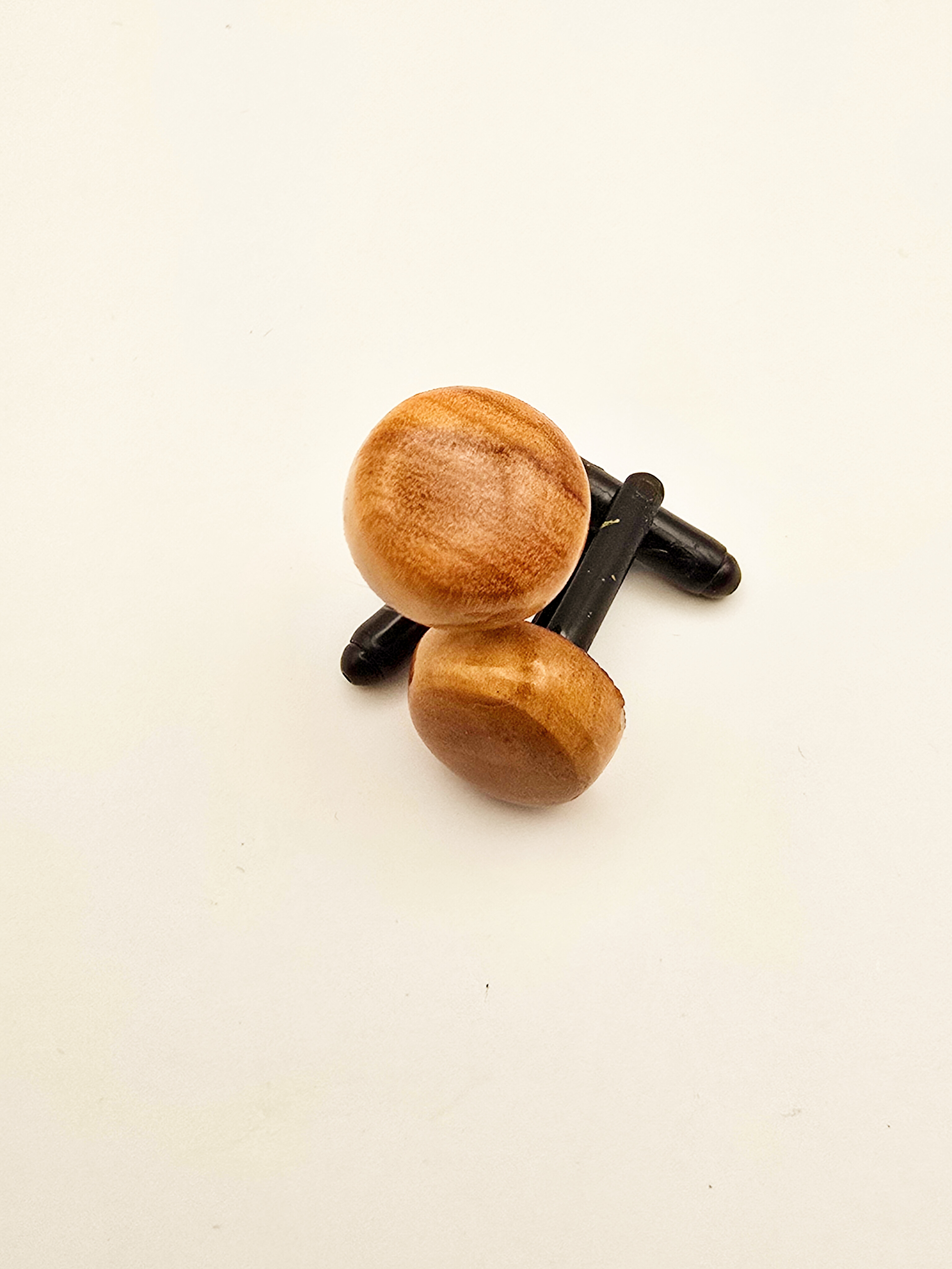 Handcrafted Olive Wood Cufflinks