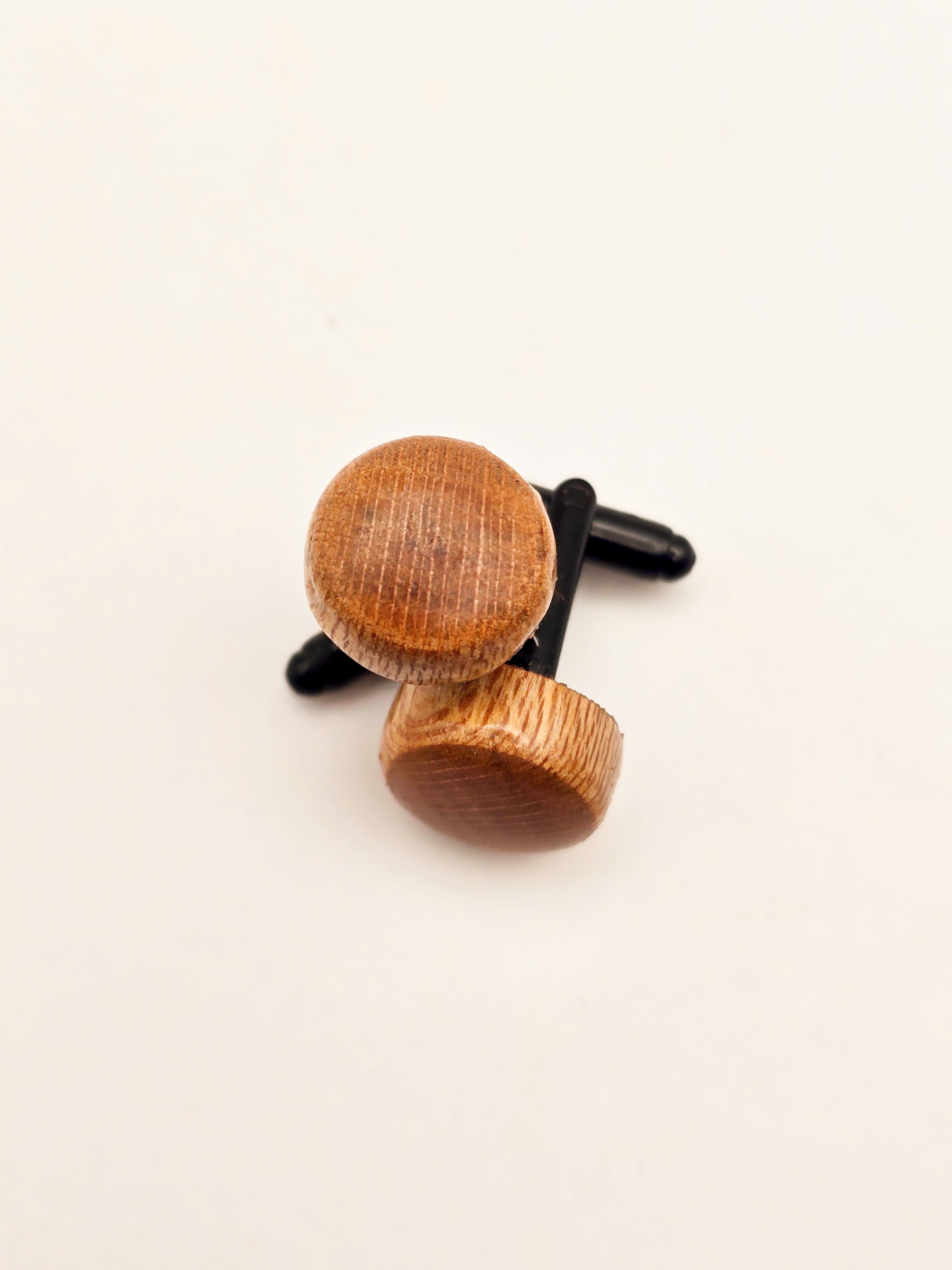 Handcrafted Lace Wood Cufflinks