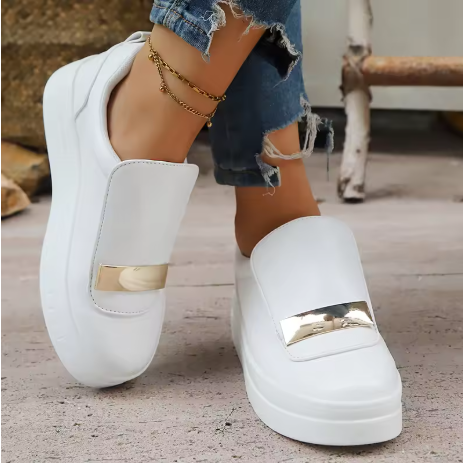 Fashion Metal Decor Sneakers for Women