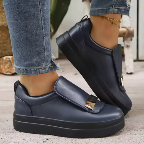 Fashion Metal Decor Sneakers for Women