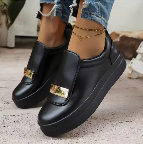 Fashion Metal Decor Sneakers for Women