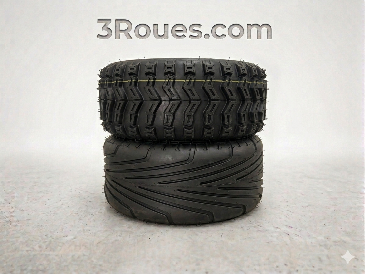 Lot de 3 Pneus Route ou Cross pour Scooter Électrique 3 Roues – Adhérence, Confort et Performance