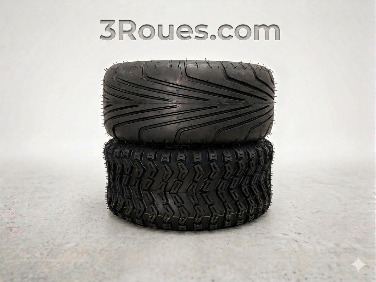 Lot de 3 Pneus Route ou Cross pour Scooter Électrique 3 Roues – Adhérence, Confort et Performance
