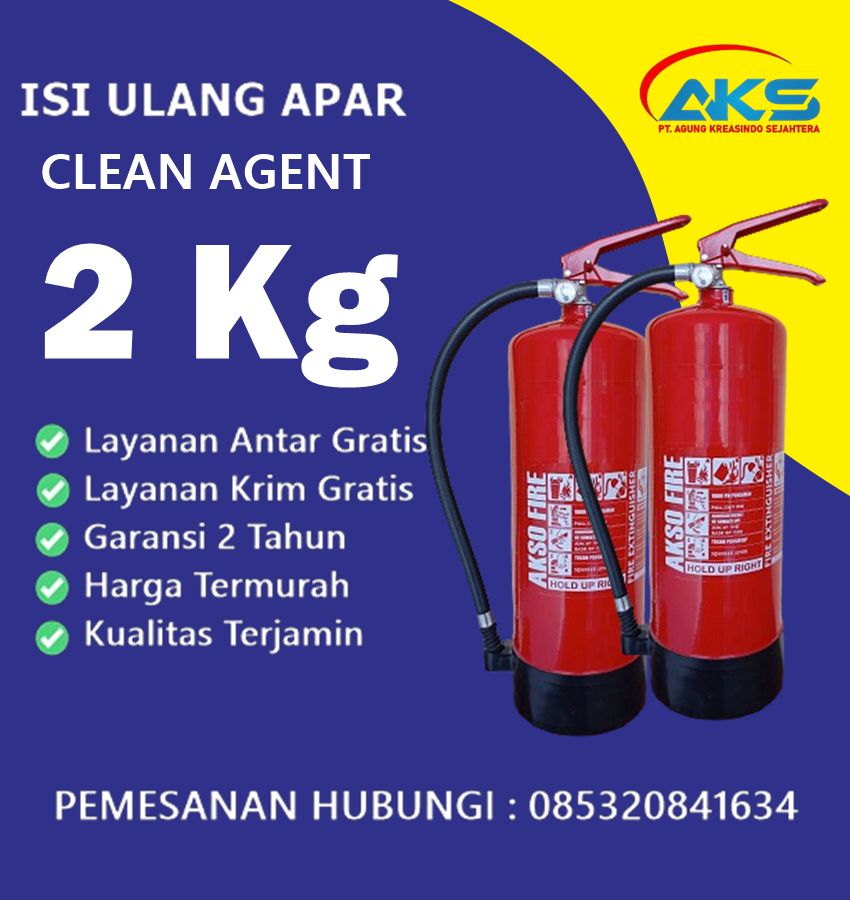 Isi Ulang APAR Clean Agent 2 Kg