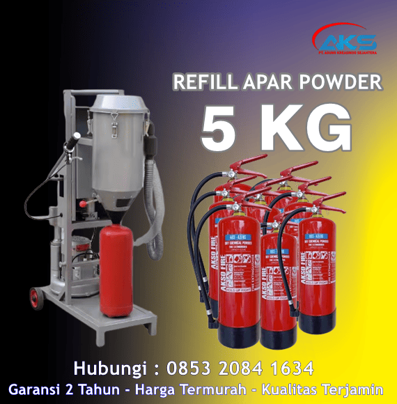 Pengisian Ulang APAR Powder 5 KG