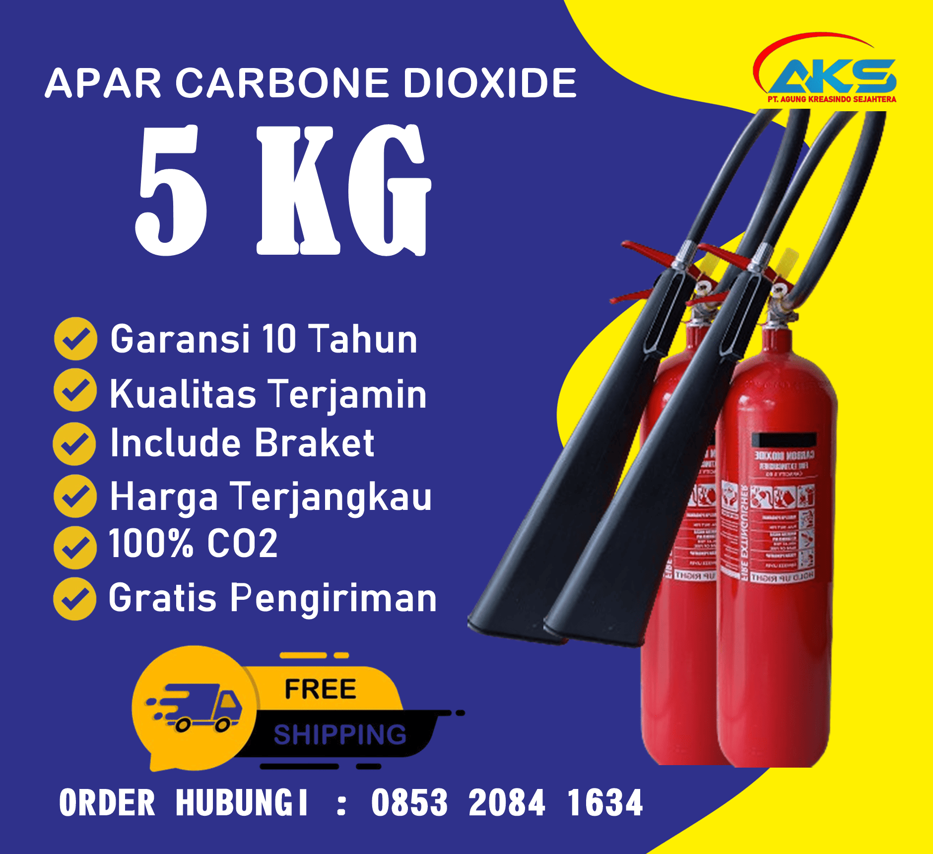 Pemadam Api Karbon Dioksida 5 KG