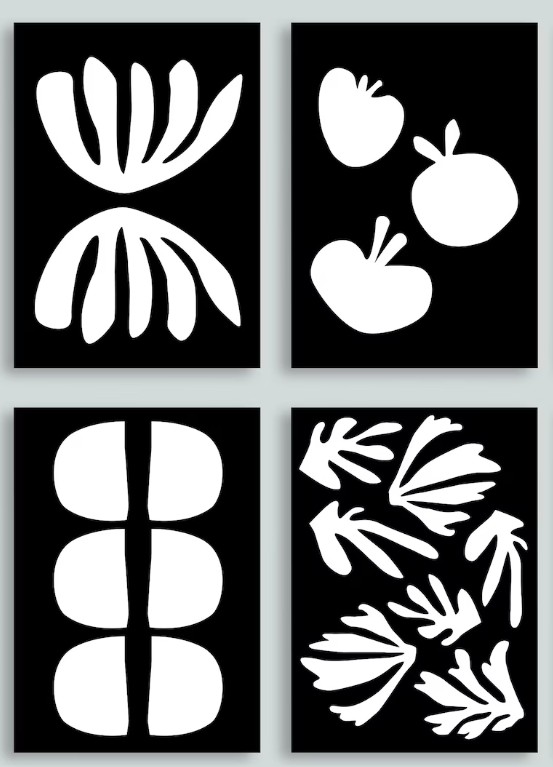 Abstract Black and White Art Prints