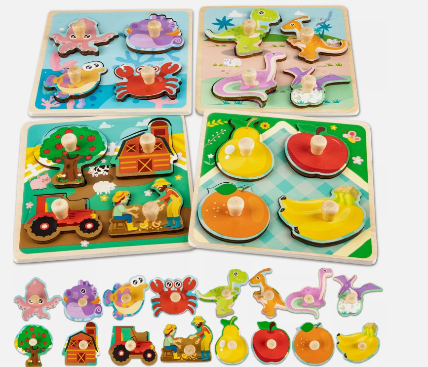 Wooden Puzzle Set