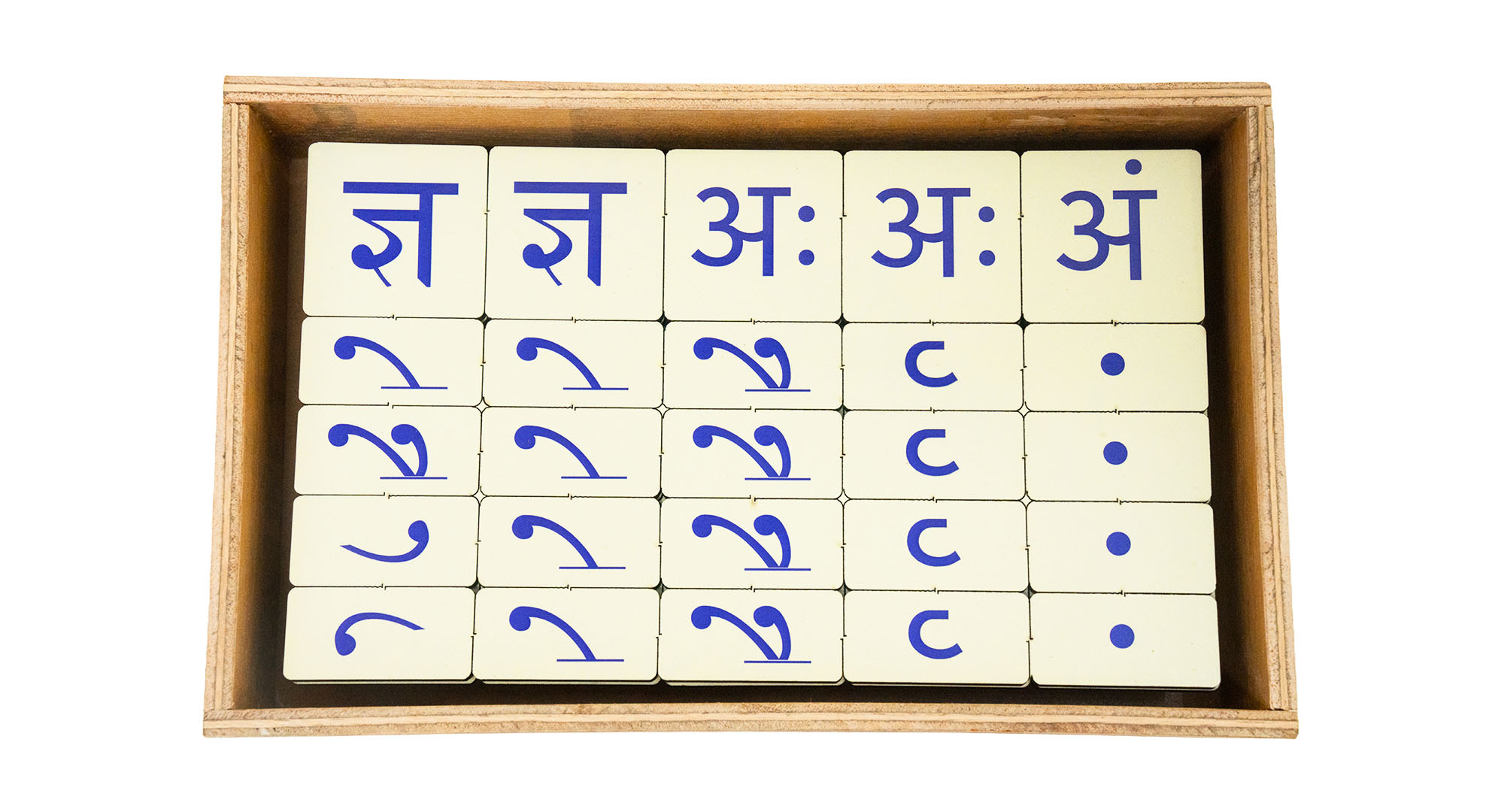 QlueBox Hindi Alphabet shabd Rachna Box  for 3+ Year Old Kids 