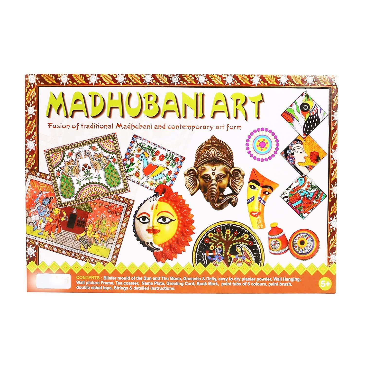 Madhubani Art DIY Wall Craft Kit|Kids and Adults Art Activities