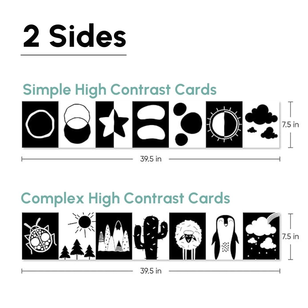 Montessori Flash Cards for Babies & Infants 0-12 Months 